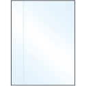 8.5" x 11" Crystal Clear Rectangular Sheet Labels
