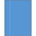 8.5" x 11" Fluorescent Blue Rectangular Sheet Labels