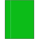 8.5" x 11" Fluorescent Green Rectangular Sheet Labels