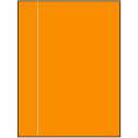8.5" x 11" Fluorescent Orange Rectangular Sheet Labels