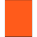 8.5" x 11" Fluorescent Red Rectangular Sheet Labels