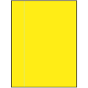 8.5" x 11" Fluorescent Yellow Rectangular Sheet Labels