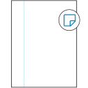 8.5" x 11" White Rectangular Sheet Labels - Removable Adhesive