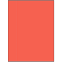 8.5" x 11" Red Rectangular Sheet Labels
