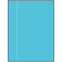 8.5" x 11" Turquoise Rectangular Sheet Labels