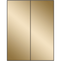 4.25" x 11" Gold Foil Rectangular Sheet Labels