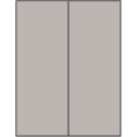 4.25" x 11" Gray Rectangular Sheet Labels