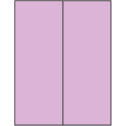 4.25" x 11" Pastel Purple Rectangular Sheet Labels