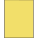 4.25" x 11" Pastel Yellow Rectangular Sheet Labels