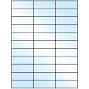 2.83" x 1" White Premium High Gloss Rectangular Sheet Labels