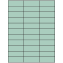 2.83" x 1" Pastel Green Rectangular Sheet Labels