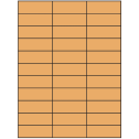 2.83" x 1" Pastel Orange Rectangular Sheet Labels