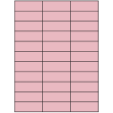 2.83" x 1" Pastel Pink Rectangular Sheet Labels