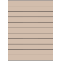 2.83" x 1" Pastel Tan Rectangular Sheet Labels