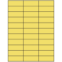 2.83" x 1" Pastel Yellow Rectangular Sheet Labels