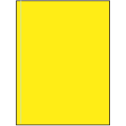 8.5" x 11" Fluorescent Yellow Rectangular Sheet Labels