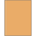 8.5" x 11" Pastel Orange Rectangular Sheet Labels