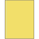 8.5" x 11" Pastel Yellow Rectangular Sheet Labels