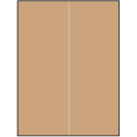 8.5" x 11" Brown Kraft Rectangular Sheet Labels