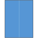 8.5" x 11" Fluorescent Blue Rectangular Sheet Labels