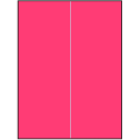8.5" x 11" Fluorescent Pink Rectangular Sheet Labels