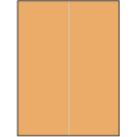 8.5" x 11" Pastel Orange Rectangular Sheet Labels