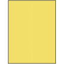 8.5" x 11" Pastel Yellow Rectangular Sheet Labels
