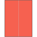 8.5" x 11" Red Rectangular Sheet Labels