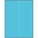 8.5" x 11" Turquoise Rectangular Sheet Labels