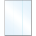 8.5" x 11" Crystal Clear Rectangular Sheet Labels
