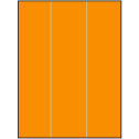 8.5" x 11" Fluorescent Orange Rectangular Sheet Labels