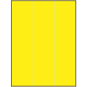 8.5" x 11" Fluorescent Yellow Rectangular Sheet Labels