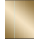 8.5" x 11" Gold Foil Rectangular Sheet Labels