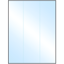8.5" x 11" White Premium High Gloss Rectangular Sheet Labels