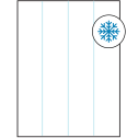 8.5" x 11" White Rectangular Sheet Labels - Freezer Grade Adhesive