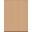 8.5" x 11" Brown Kraft Rectangular Sheet Labels