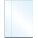 8.5" x 11" Crystal Clear Rectangular Sheet Labels