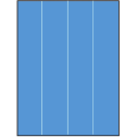8.5" x 11" Fluorescent Blue Rectangular Sheet Labels