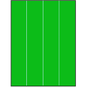 8.5" x 11" Fluorescent Green Rectangular Sheet Labels