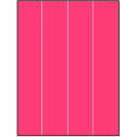8.5" x 11" Fluorescent Pink Rectangular Sheet Labels
