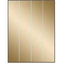 8.5" x 11" Gold Foil Rectangular Sheet Labels
