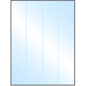 8.5" x 11" White Premium High Gloss Rectangular Sheet Labels