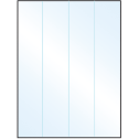 8.5" x 11" White Mid Gloss Rectangular Sheet Labels