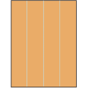 8.5" x 11" Pastel Orange Rectangular Sheet Labels