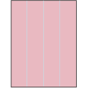 8.5" x 11" Pastel Pink Rectangular Sheet Labels