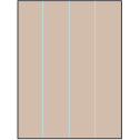 8.5" x 11" Pastel Tan Rectangular Sheet Labels