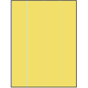 8.5" x 11" Pastel Yellow Rectangular Sheet Labels