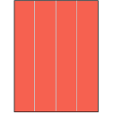 8.5" x 11" Red Rectangular Sheet Labels