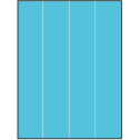 8.5" x 11" Turquoise Rectangular Sheet Labels