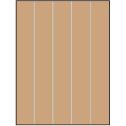 8.5" x 11" Brown Kraft Rectangular Sheet Labels